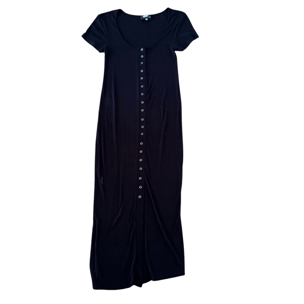Missguided Black Midi Dress